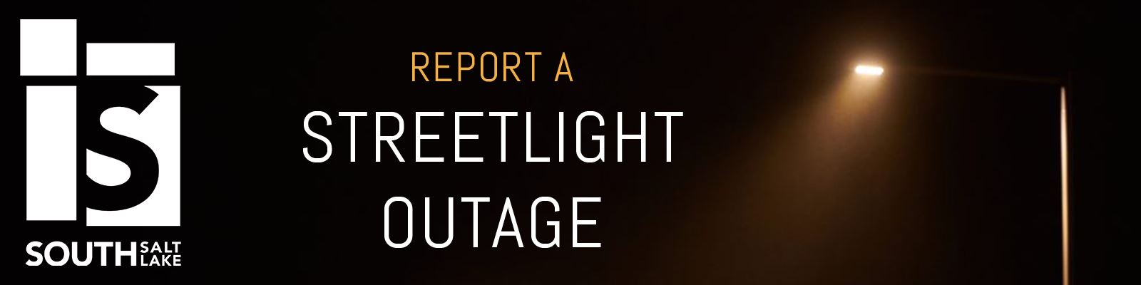 Report a Streetlight Outage header graphic