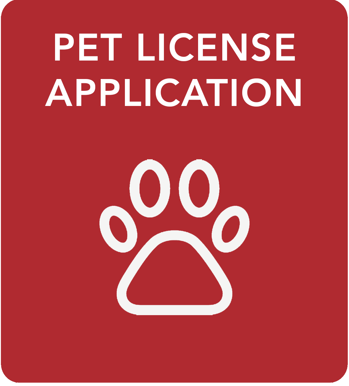 pet license application--icon